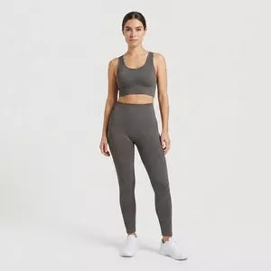 Calça Legging<BR>- Cinza Escuro<BR>- Hering