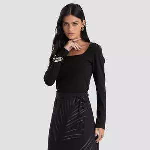 Blusa Manga Longa<br /> - Preto<br /> - DIANNA