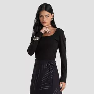 Blusa Manga Longa<br /> - Preto<br /> - DIANNA