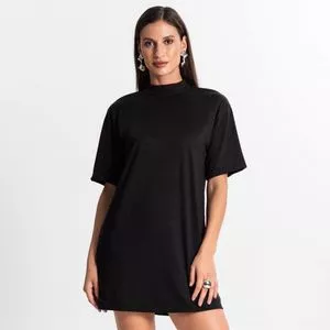 Vestido Curto<BR>- Preto<BR>- Rovitex