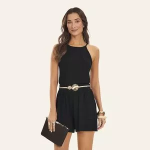 Conjunto Regata Com Shorts<BR>- Preto<BR>- Rovitex
