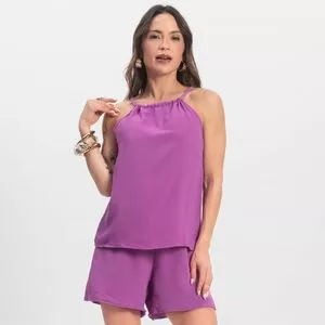 Conjunto De Regata & Short<BR>- Lilás<BR>- Infinita Cor