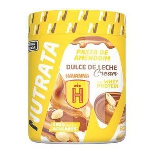 Pasta Amendo Whey<BR> - Dulce De Leche Cream Havanna®<BR> - 600g<BR> - Nutrata