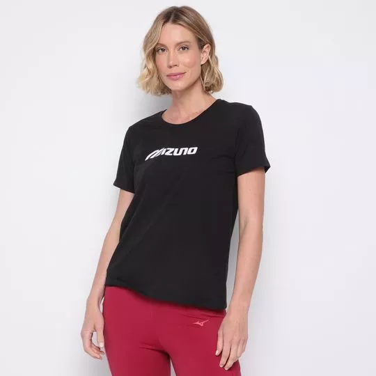 Camiseta Mizuno®- Preta