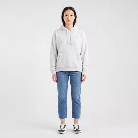 Casaco Everyday Hoodie- Cinza Claro- Levi's