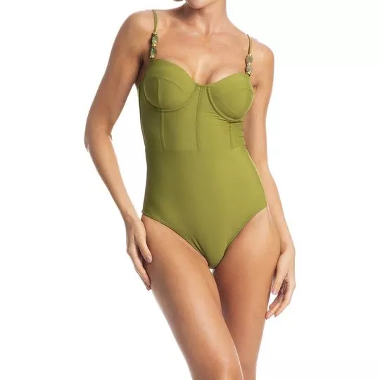 Maiô Corset- Verde Oliva- Daniela Tombini