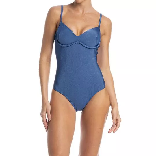 Maiô Náutico Aro Duplo- Azul- Daniela Tombini