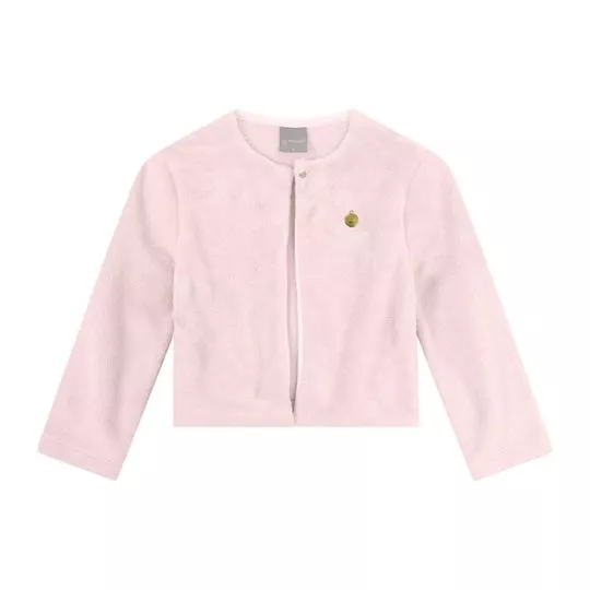 Jaqueta Texturizada- Rosa Claro