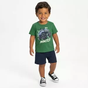 Conjunto Infantil Slim <BR> - Verde<BR> - Elian
