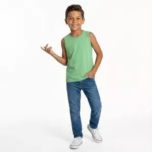 Regata Infantil Básica <BR> - Verde Claro<BR> - Elian