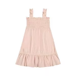 Vestido Infantil Liso<BR> - Rosa<BR> - Colorittá