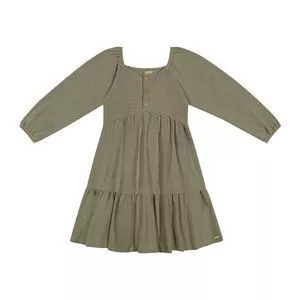 Vestido <BR> - Verde Oliva<BR> - Colorittá
