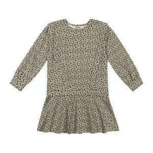 Vestido Animal Print<BR> - Bege<BR> - Colorittá