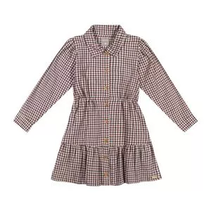 Vestido Xadrez<BR> - Rosa<BR> - Colorittá