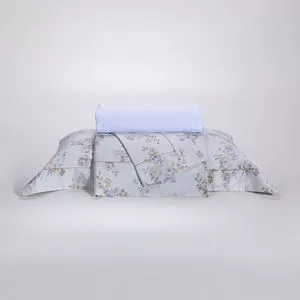 Jogo De Cama Poeme Algodão Queen<BR>- Amarelo<BR>- 280x260cm<BR>- 4 Peças<BR>- Ruth Sanches