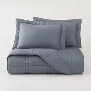 Edredom King Sonhare Veludo Algodão Percal 250 Fios<BR>- Cinza -<BR>240x220cm<BR>1pç<BR>- Ruth Sanches