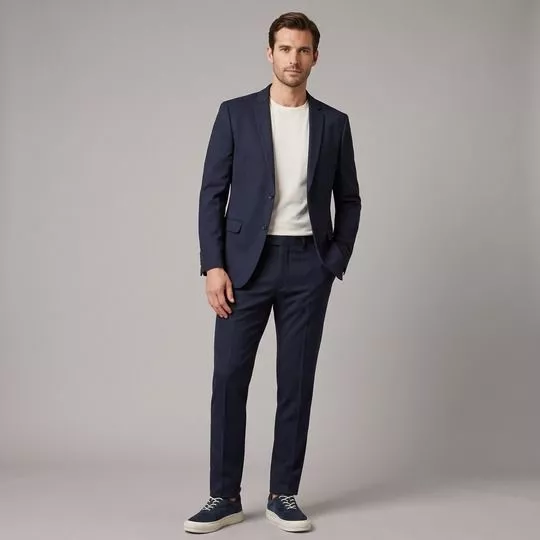 Blazer Alfaiataria Slim
- Azul Escuro
- Dudalina