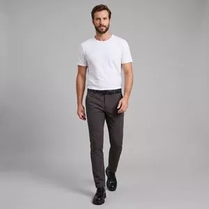 T-Shirt Manga Curta Básica Gola Careca<BR>- Branca<BR>- Dudalina