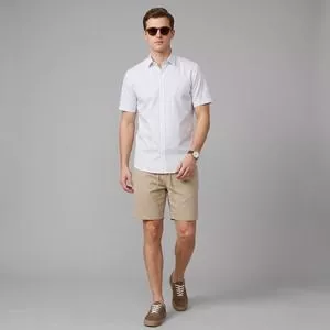 Camisa Comfort Xadrez<BR>- Azul Claro<BR>- Dudalina