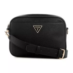 Bolsa Transversal Meridian Ii Camera Bag<BR>- Preto<BR>Pequena<BR>- Guess