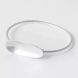 Bracelete Pya M Prateada Latão Banhado A Prata 950<br /> - Prateado<br /> - Vehr
