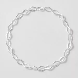 Colar Choker Elos Mini Prata 950 Fosco<br /> -  Prateado<br /> - Vehr