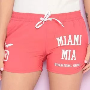 Short Com Inscrição<BR>- Rosa<BR>- TXC BRAND
