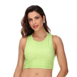Top Nadador Estampado<BR>- Verde<BR>- LP Easy