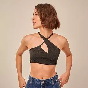 Top Com Termocolantes<BR>- Preto<BR>- Linda De Morrer
