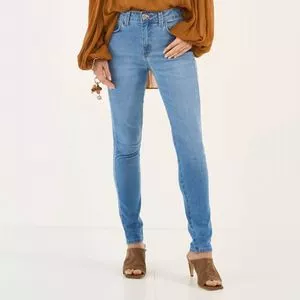 Calça Jeans Bia<BR>- Azul<BR>- Colcci