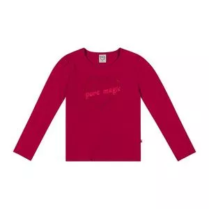 Blusa Coração<BR>- Bordô<BR>- Boca Grande