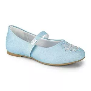 Sapato Boneca Com Brilho<BR>- Azul<BR>- Bibi