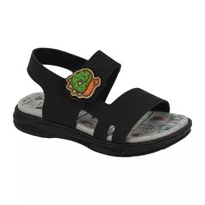 Papete Slide<BR>- Preto<BR>- Molekinho