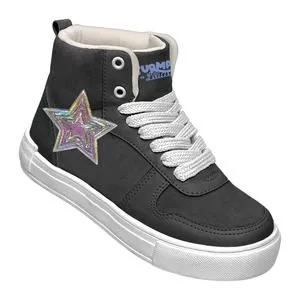 Tênis Estrelas<BR>- Preto<BR>- Mundo Ripilica