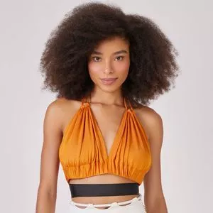 Top Com Franzidos<BR>- Amarelo & Preto<BR>- NK Store