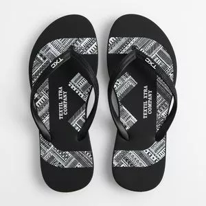 Chinelo Tira Borracha<BR>- Preto<BR>- TXC Brand