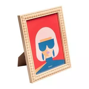 Porta-Retrato Balls<BR> - Marrom<BR> - 20x15cm<BR> - Lyor