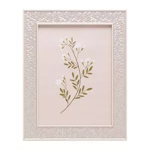 Porta-Retrato Poliestireno Dots<BR> - Cinza<BR> - Foto: 10x15cm<BR> - Wolff
