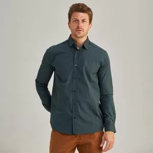 Camisa Xadrez<BR>- Azul Marinho & Verde Militar<BR>- Borelli