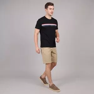 Camiseta Manga Curta <BR>- Preto<BR>- U.S. Polo Assn