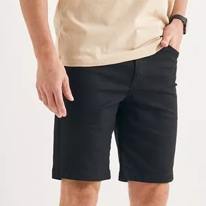 Bermuda Sarja Masculina<BR>- Preta<BR>- U.S. Polo Assn