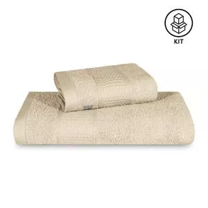 Jogo De Toalhas Banhão Bambu Supreme<BR>- Bege Claro<BR>- 78x150cm<BR>- Appel
