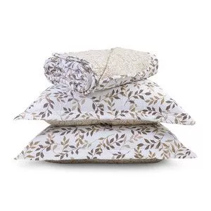 Kit Cobre Leito King Dobby Comfort Celine Appel<BR>- Branco<BR>- 250x270cm