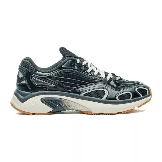 Tênis Chuncky Com Couro - Preto - FILA