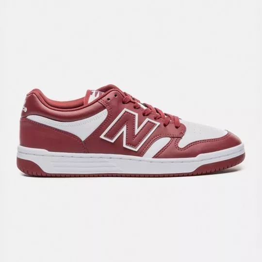 Tênis 480L - Vinho & Branco - New Balance