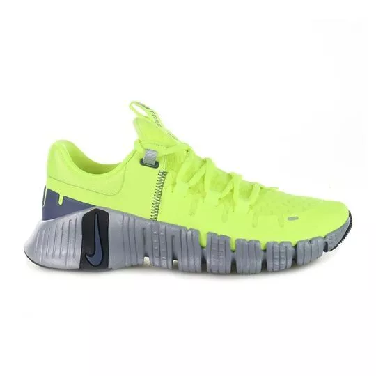 Tênis Free Metcon 5- Amarelo Neon- Nike