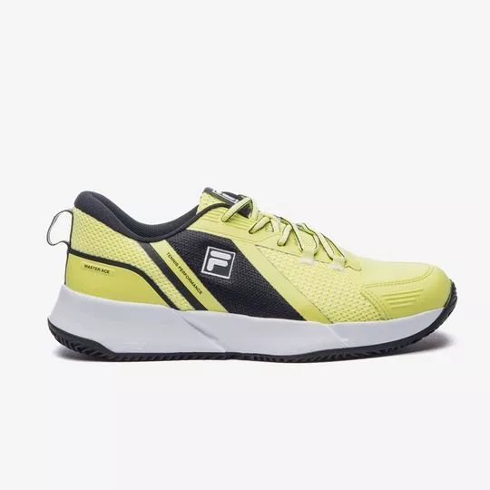 Tênis Fila® Master Ace - Amarelo Neon & Preto - FILA