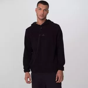 Blusão Soft Street Express Com Capuz<BR>- Preto<BR>- FILA