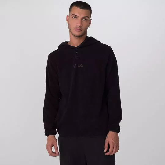 Blusão Soft Street Express Com Capuz- Preto- FILA