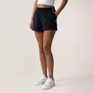 Short Com Bolsos<BR>- Preto<BR>- FILA